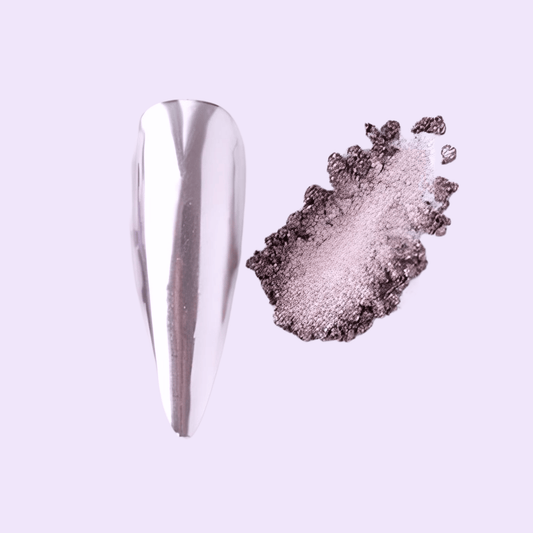 XND Products Nail Chromes & Pigments Strawberry Cream – Soft Pastel Pink Champagne Chrome Nail Powder