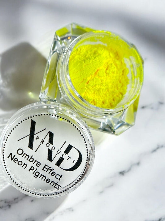 XND Products Nail Chromes & Pigments Ombre Effect Neon Pigment- Yellow