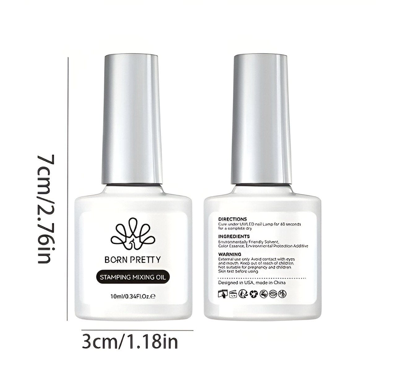 XND Products Nail Art Tools Nail Stamping Gel Mixing Oil, All In One Nail Stamping Nail Colors, Nail Stamping Polish Mixer. Nail Stamper Colors, Custom Nail Stamping