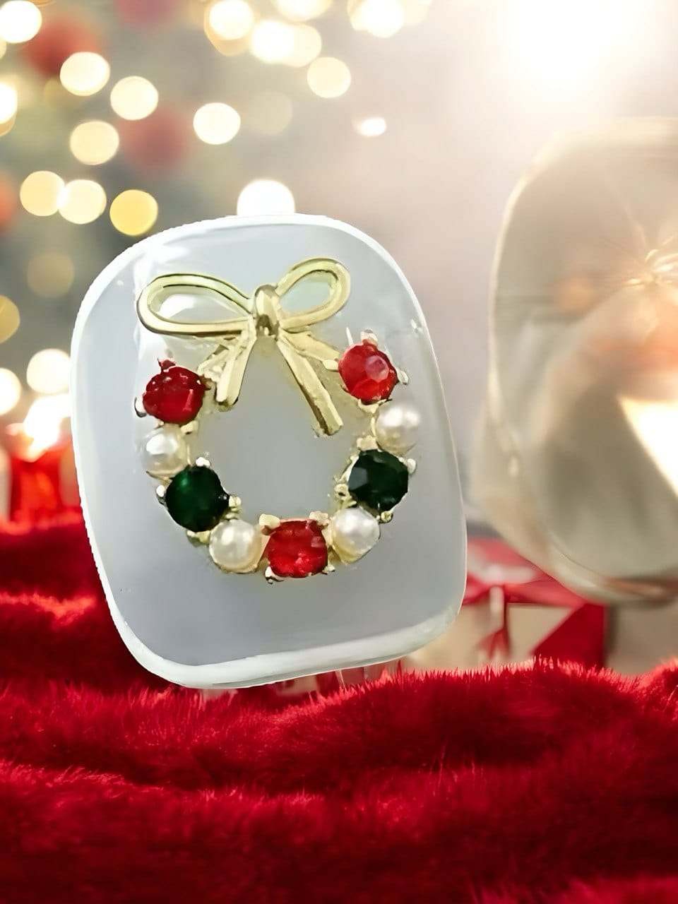 XND Products Nail Charms Nail Charm (2 pcs) Garland Crown with pearls and rhinestones