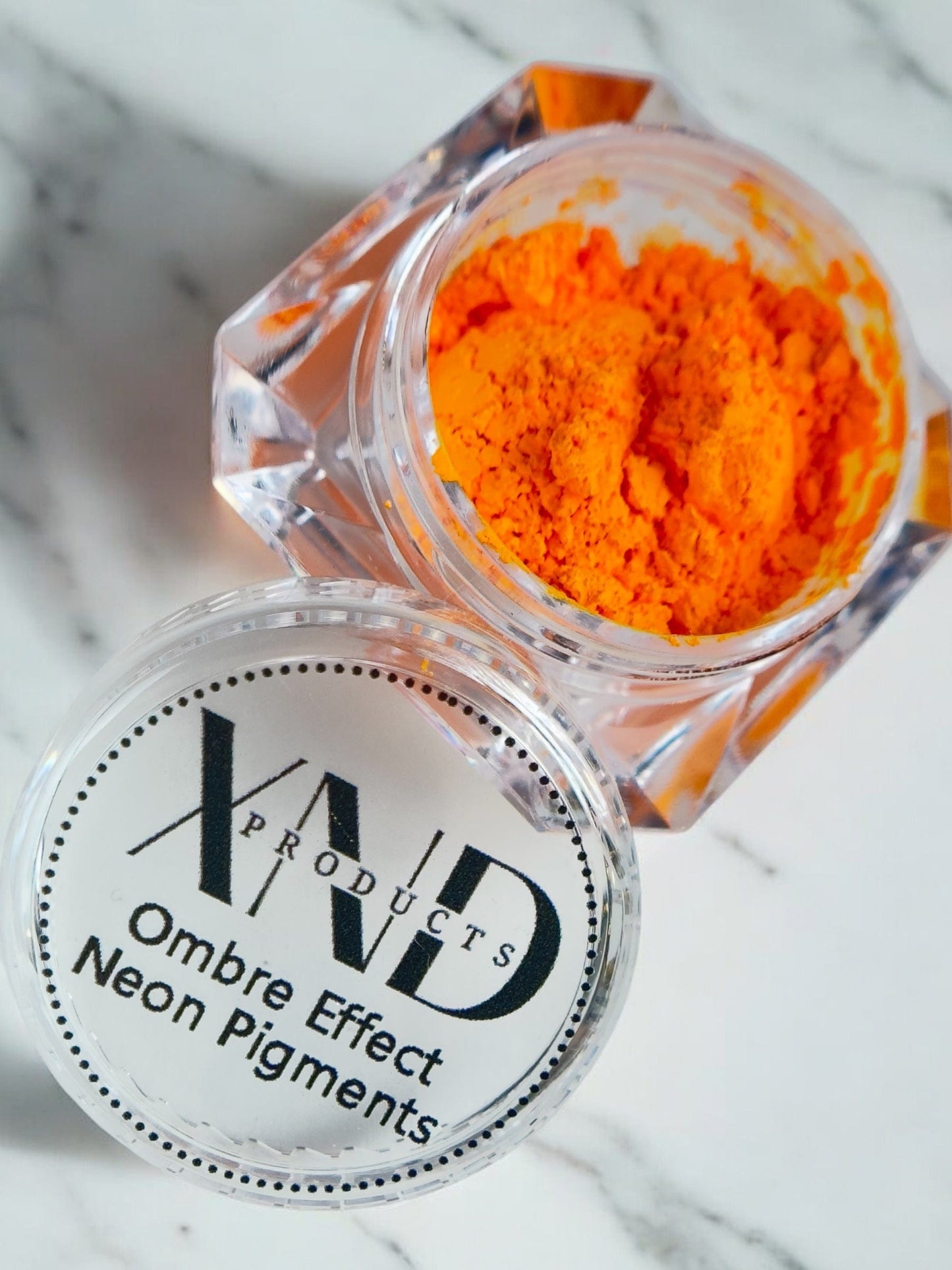 XND Products Nail Chromes & Pigments Ombre Effect Neon Pigment- Light Orange