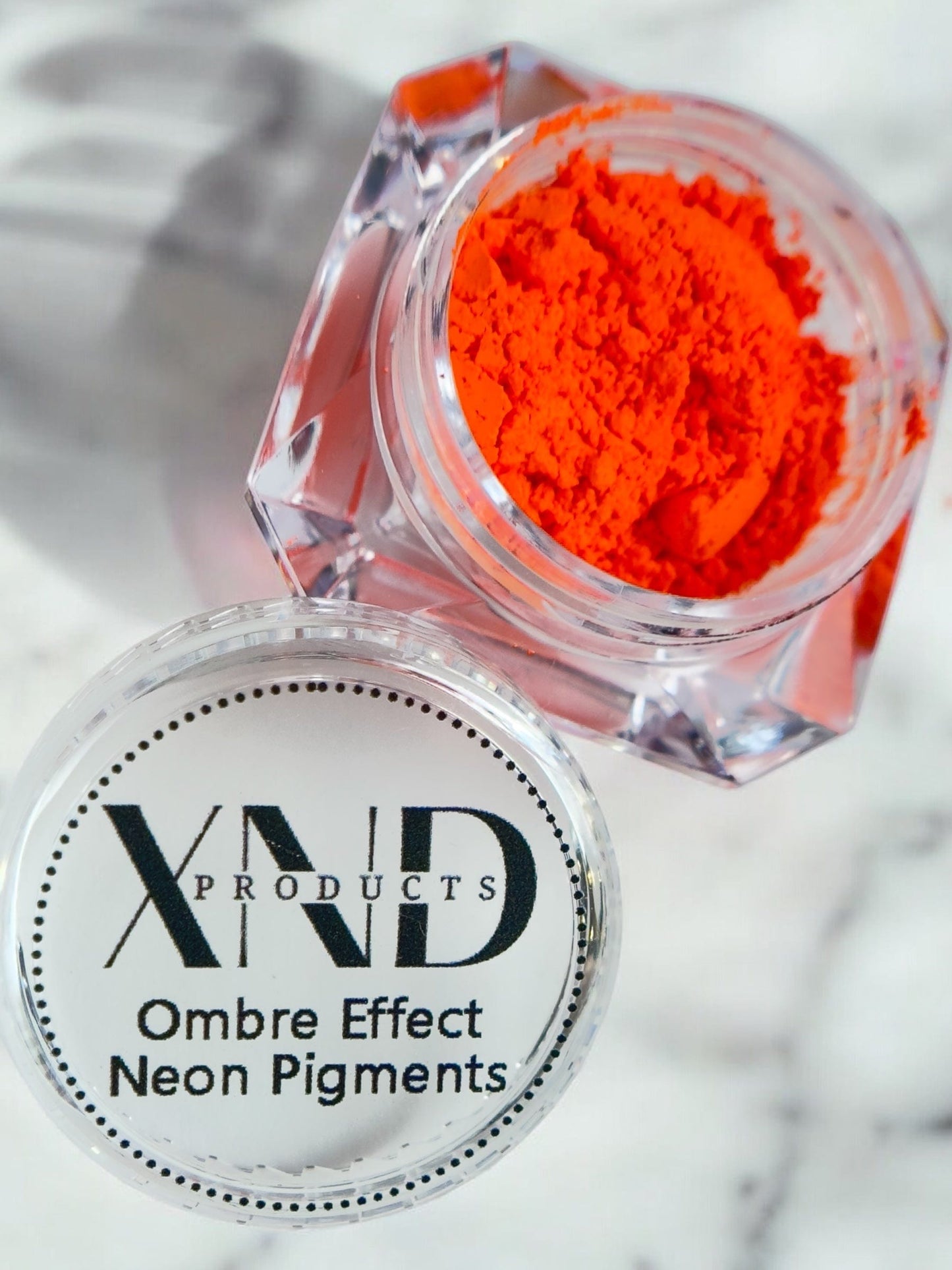 XND Products Nail Chromes & Pigments Ombre Effect Neon Pigment- Dark Orange