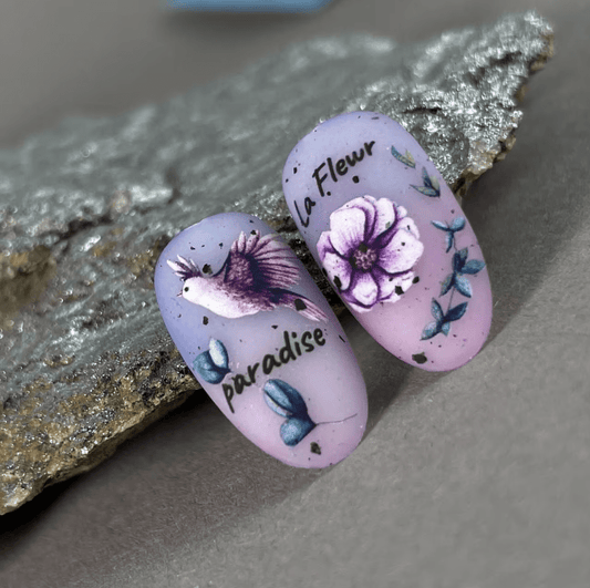 New Max 2D Nail Decal CW-98 / Nail Decal 2D / Floral & Plants / Spring Nails
