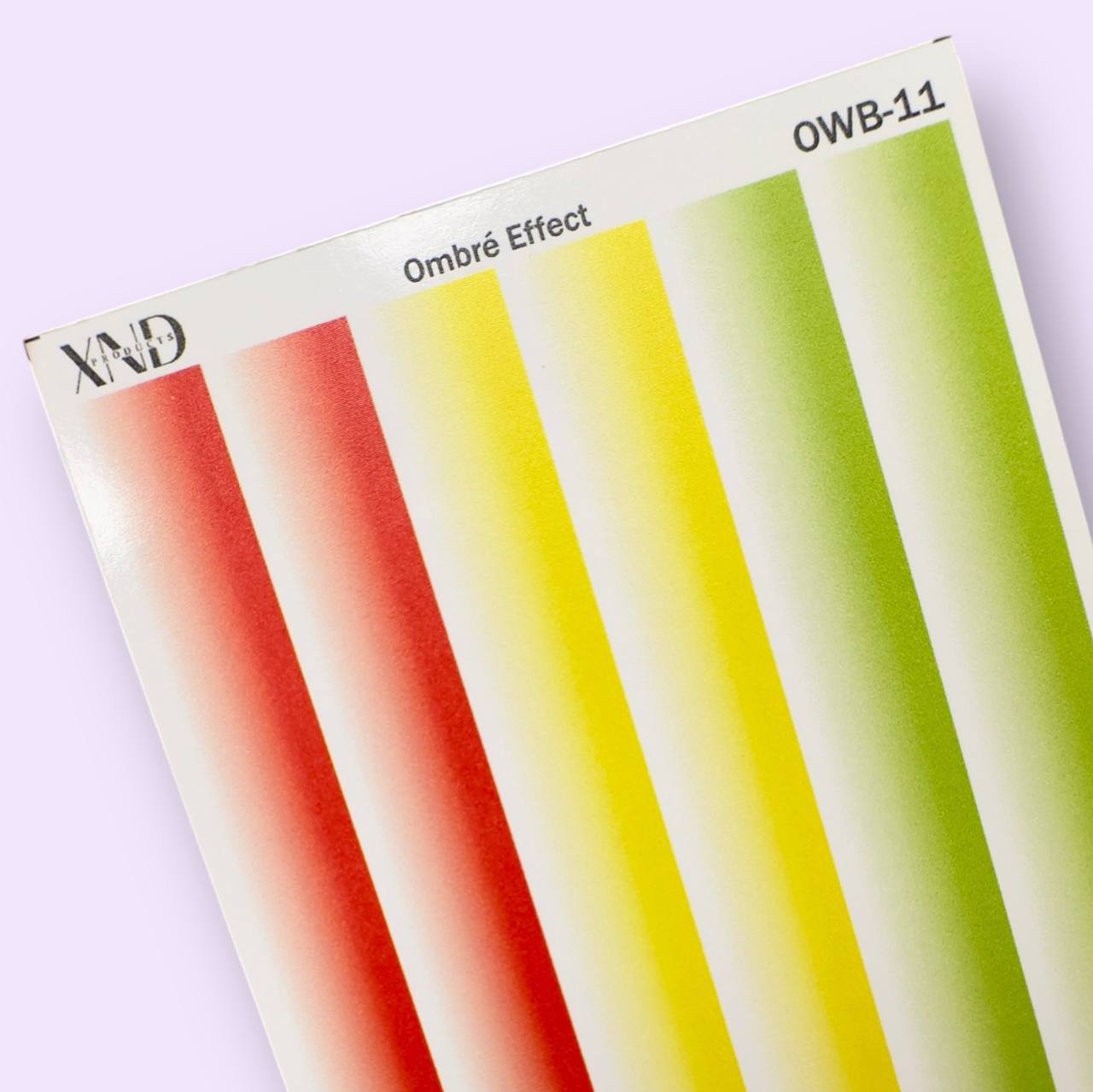 XND Products 2D Nail Decal OWB-11 Nail Water Decal – French Ombré Effect Strip | Seamless Gradient Design