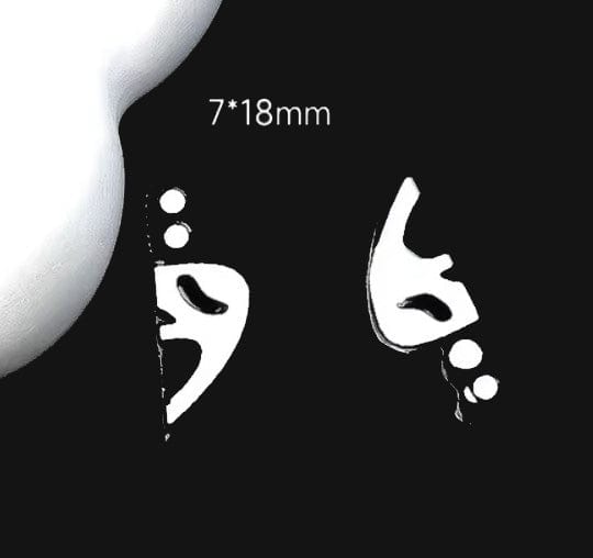 XND Products Nail Charms Nail Charm (2 pcs) - Scream Face Halloween knife nail art charm