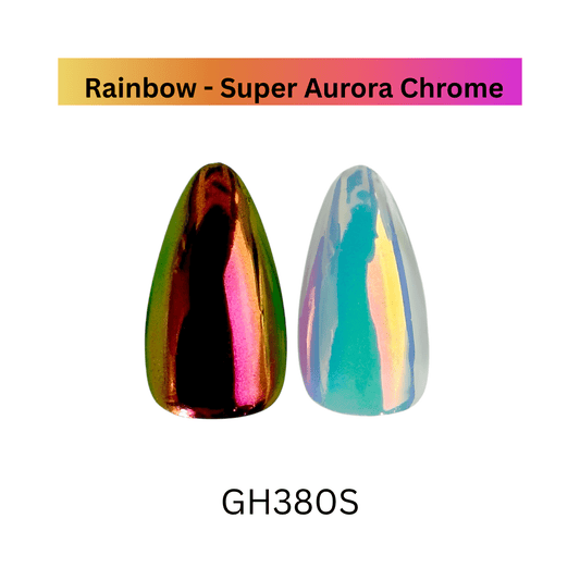XND Products Nail Chromes & Pigments Rainbow – Super Aurora Chrome Powder – Multichrome Nail Art Pigment