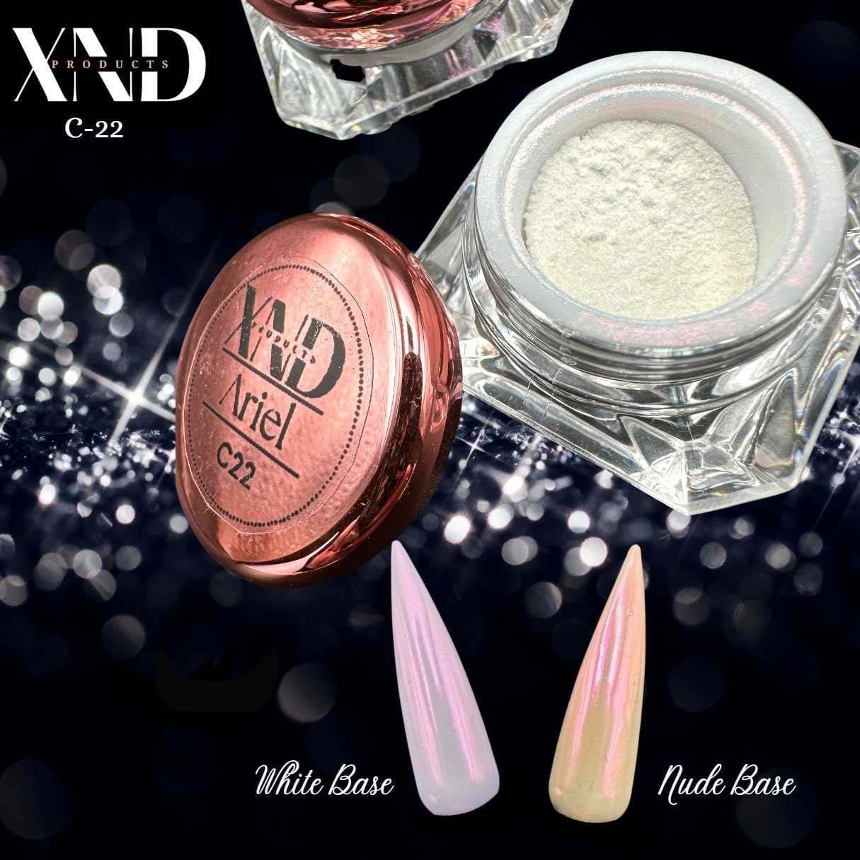 XND Products Nail Chromes & Pigments Ariel, Celestial Collection, Aurora Pearl Chrome
