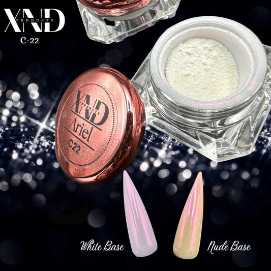 XND Products Nail Chromes & Pigments Ariel, Celestial Collection, Aurora Pearl Chrome