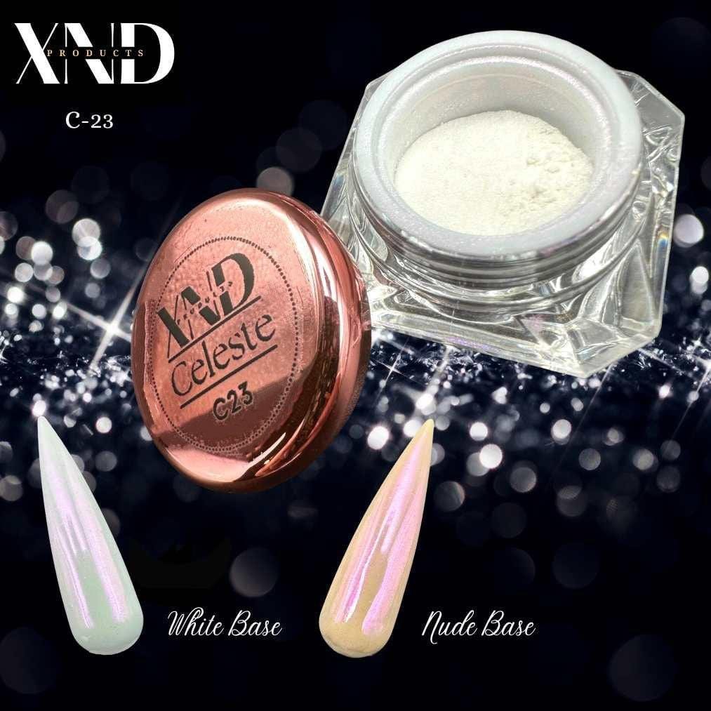 XND Products Nail Chromes & Pigments Celeste, Celestial Collection, Aurora Pearl Chrome
