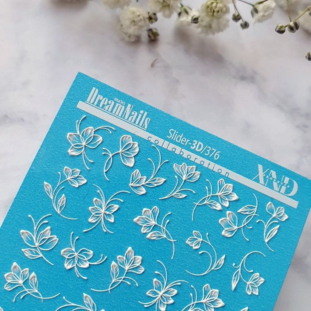 XND Products 3D Nail Decal 3D-376 / 3D Nail Decal / Flowers