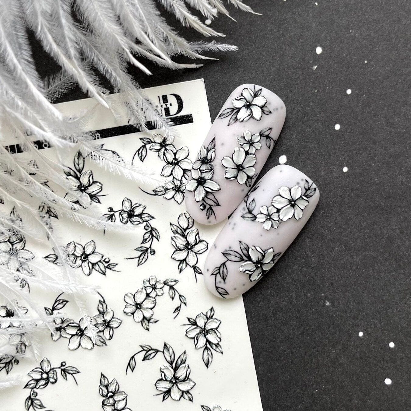 XND Products 3D Nail Decal 3D-360 / 3D Nail Decal / Flowers / Floral