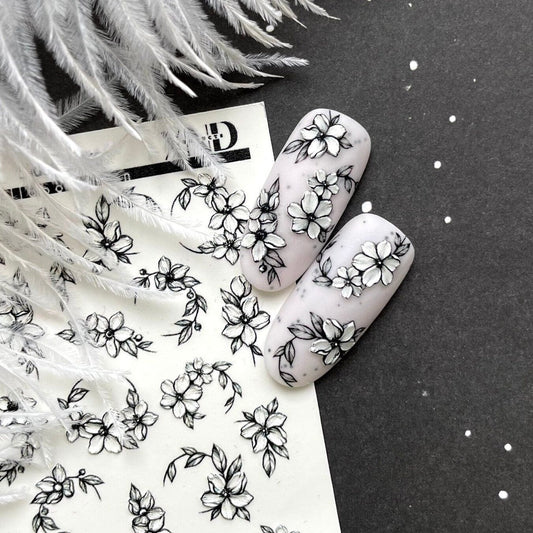 XND Products 3D Nail Decal 3D-360 / 3D Nail Decal / Flowers / Floral