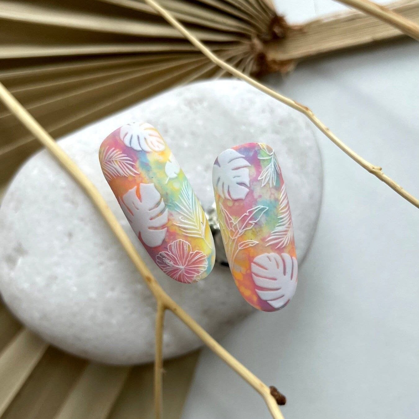 XND Products 2D Nail Decal TW-442 / Nail Decal 2D/Floral &Plants / Palm Trees / Tropical