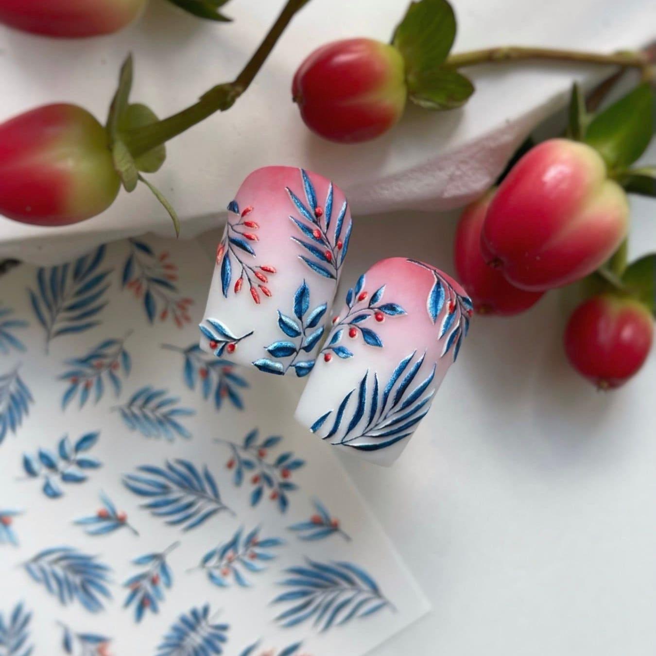 XND Products 3D Nail Decal 3D/344 / 3D Nail Decal / Floral & Plants
