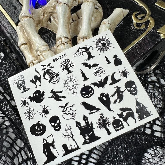 XND Products 2D Nail Decal SB-215 / Nail Decal 2D /Halloween / Haunted House/ Spooky