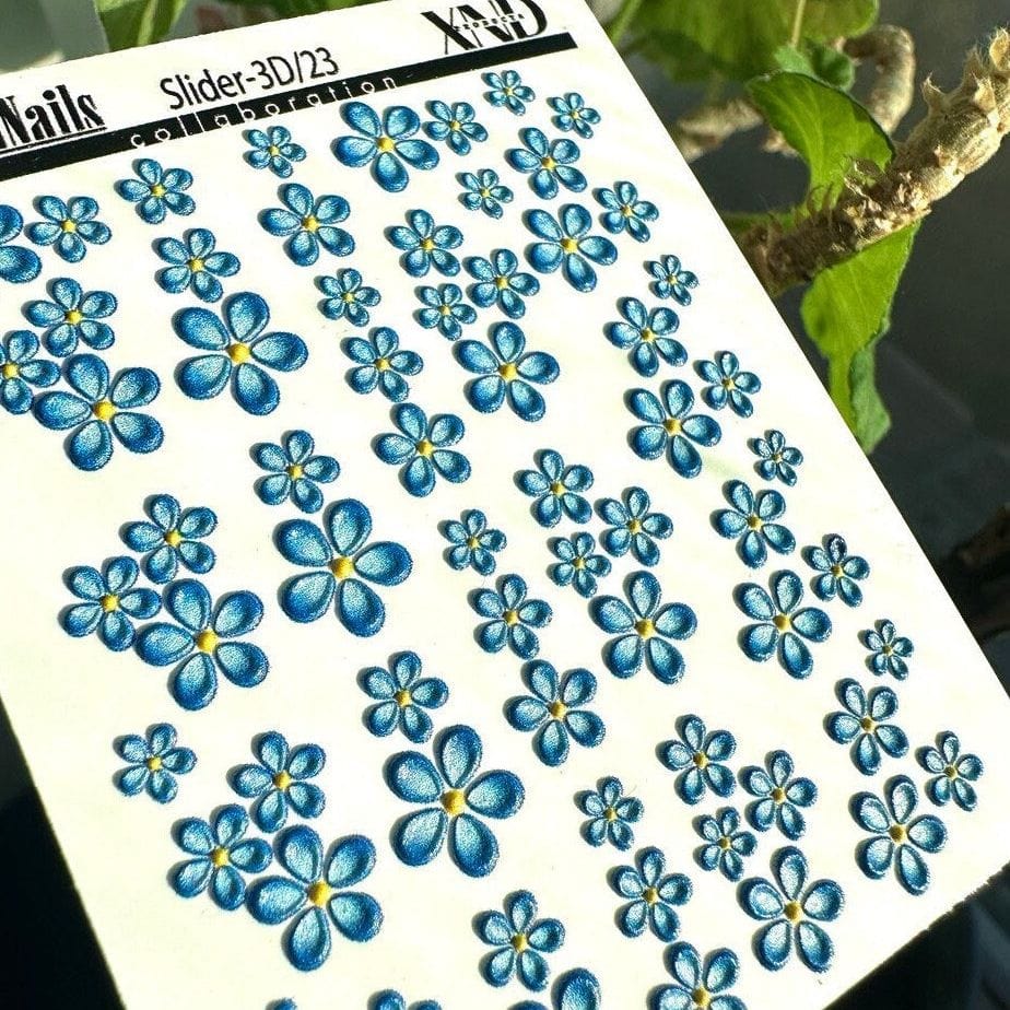 XND Products 3D Nail Decal 3D/23 / Nail Decal 3D /Spring/ Flowers