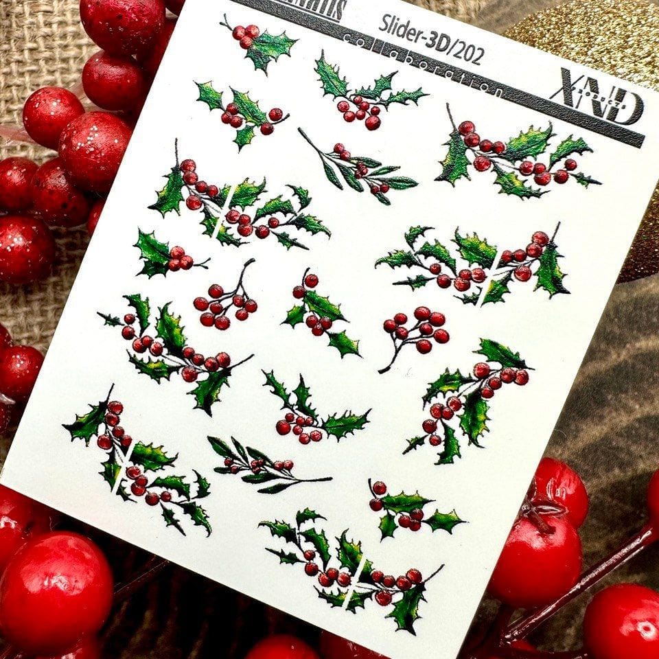 XND Products 3D Nail Decal 3D/202 3D Nail Decal / Christmas