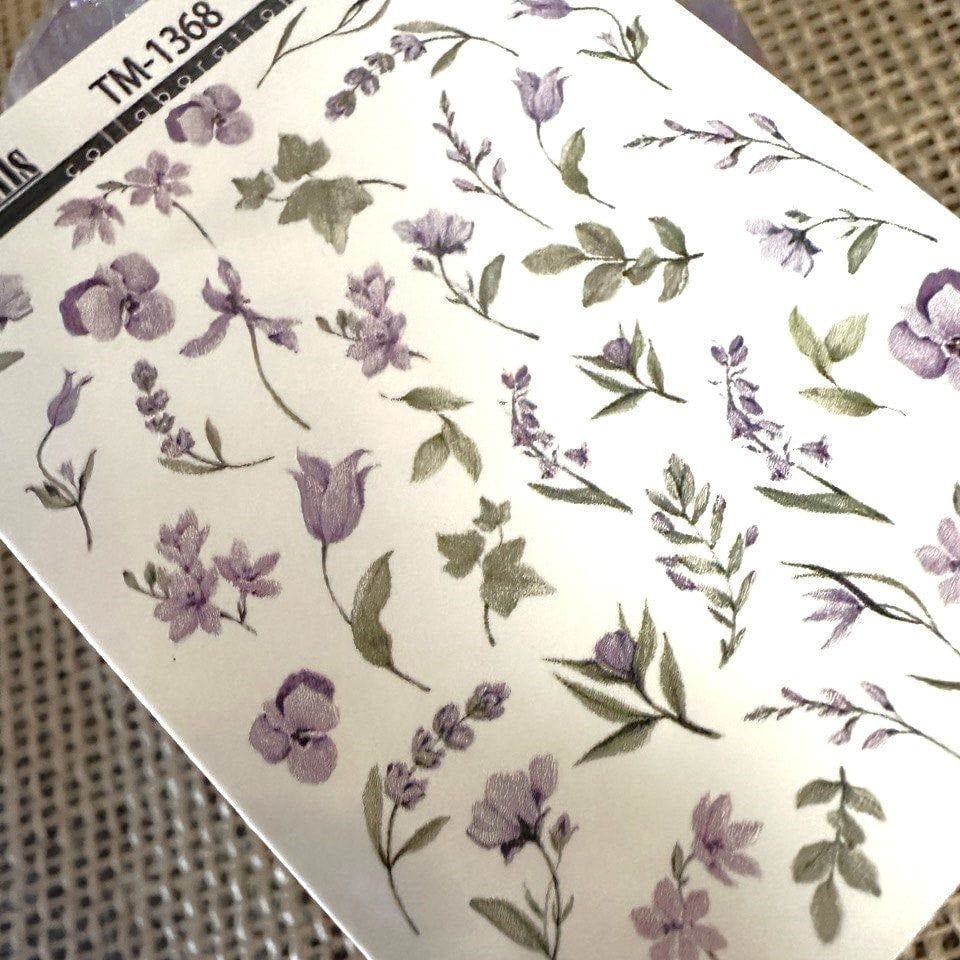 XND Products 2D Nail Decal TM-1368 / Nail Decal 2D /Spring Nails/ Flowers