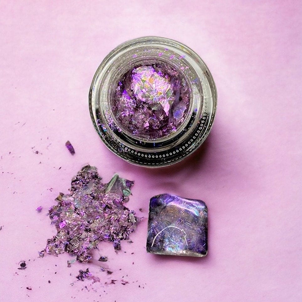 XND Products Flakes AURPINK / Pink Aurora Flakes, Pink Opal Flake, Holographic Flakes