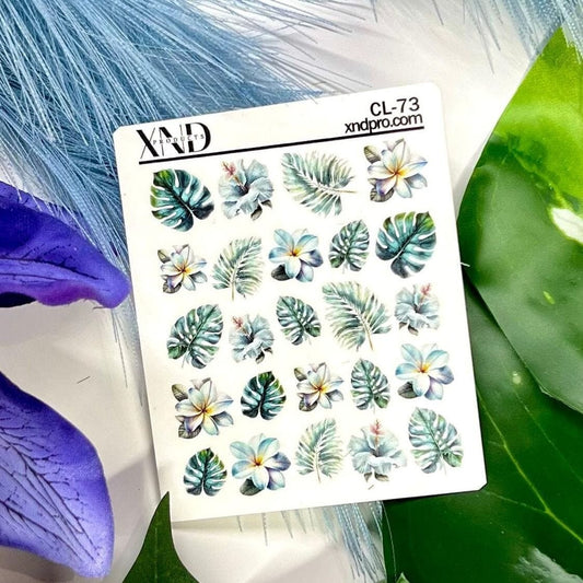 XND Products 2D Nail Decal CL-73 / Nail Decal 2D/ Tropical/ Vacation Nails