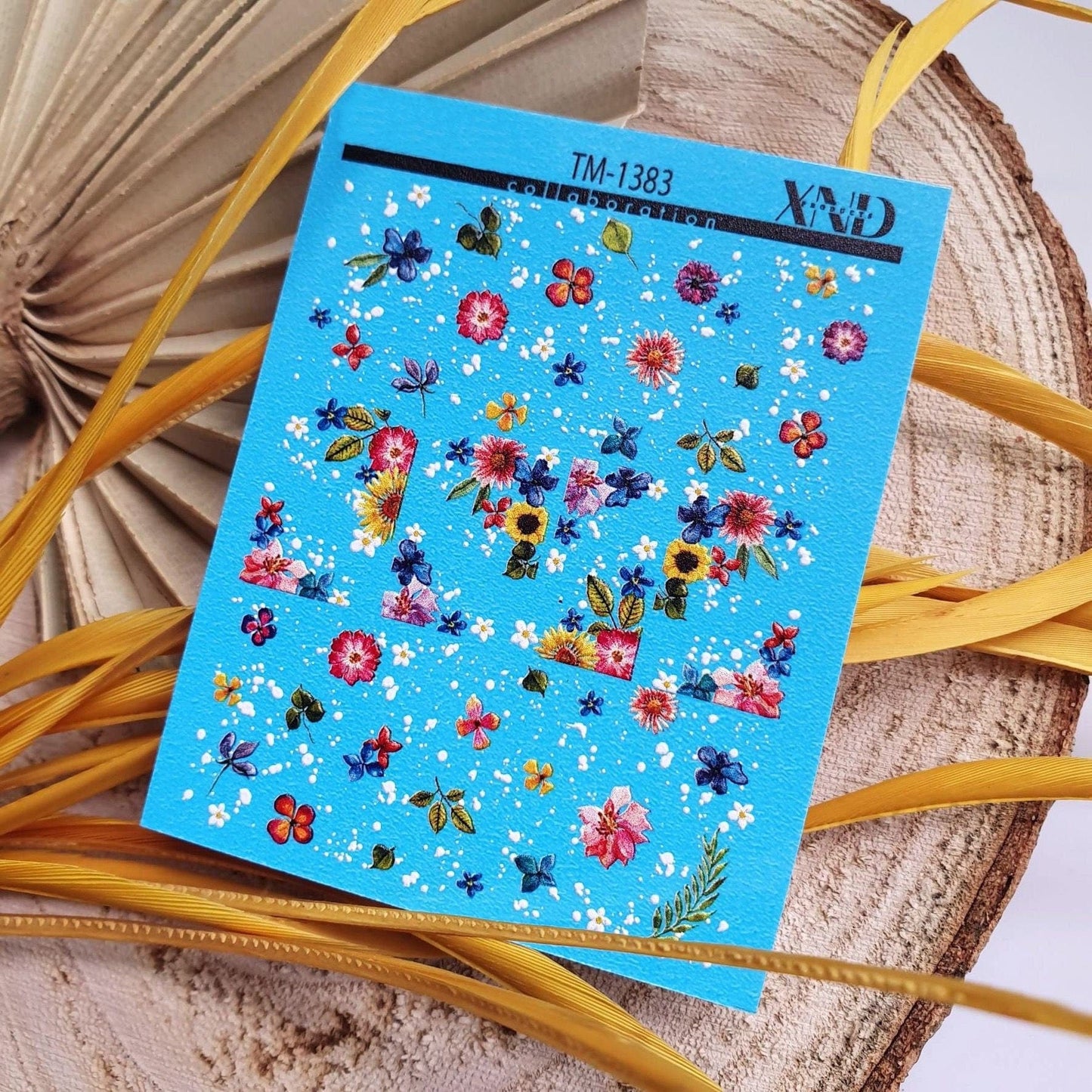 XND Products 2D Nail Decal TM-1383 / Nail Decal 2D /Spring Nails / Floral / Flowers