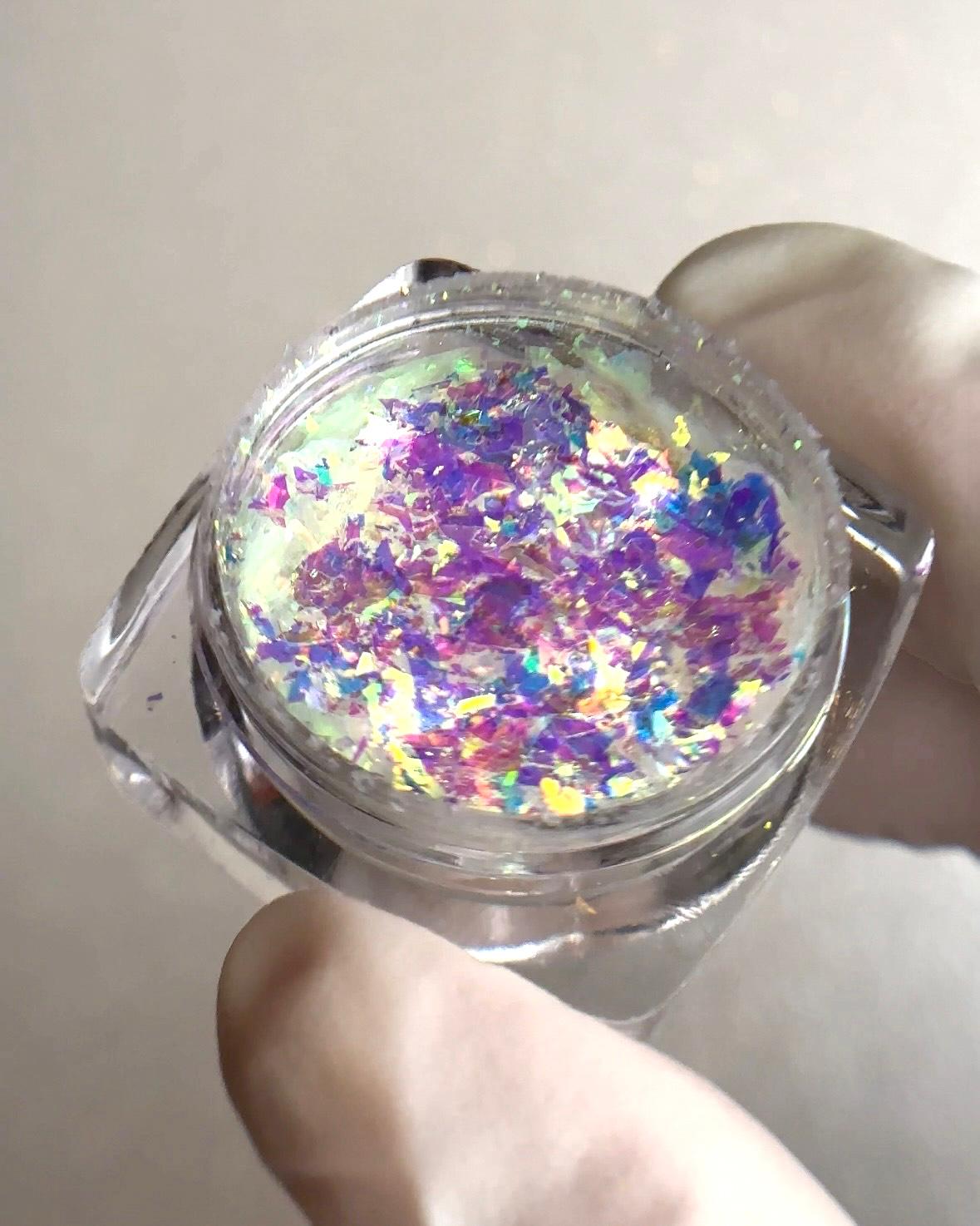 XND Products Flakes Opal Aurora Flakes , Opal Flake, Holographic Flakes, Fairy Iridescent Flakes