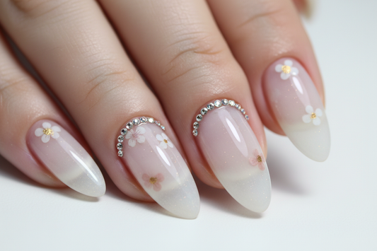 Coconut Jelly Nails With Rhinestones & Nail Decals: The 2026 Nail Trend to Try Now