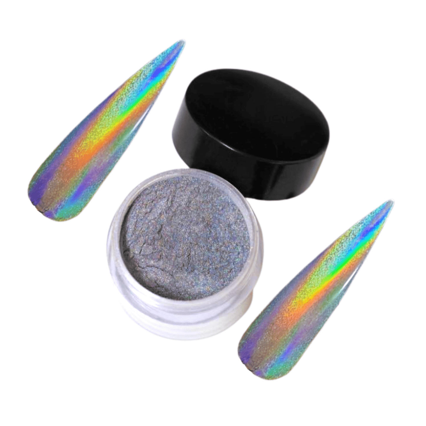 XND Products Nail Chromes & Pigments H8035 / Rainbow Aurora Holographic, Unicorn, Chrome, Color Shifting