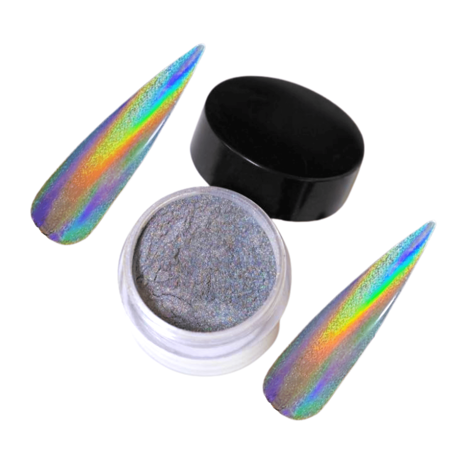 XND Products Nail Chromes & Pigments H8035 / Rainbow Aurora Holographic, Unicorn, Chrome, Color Shifting