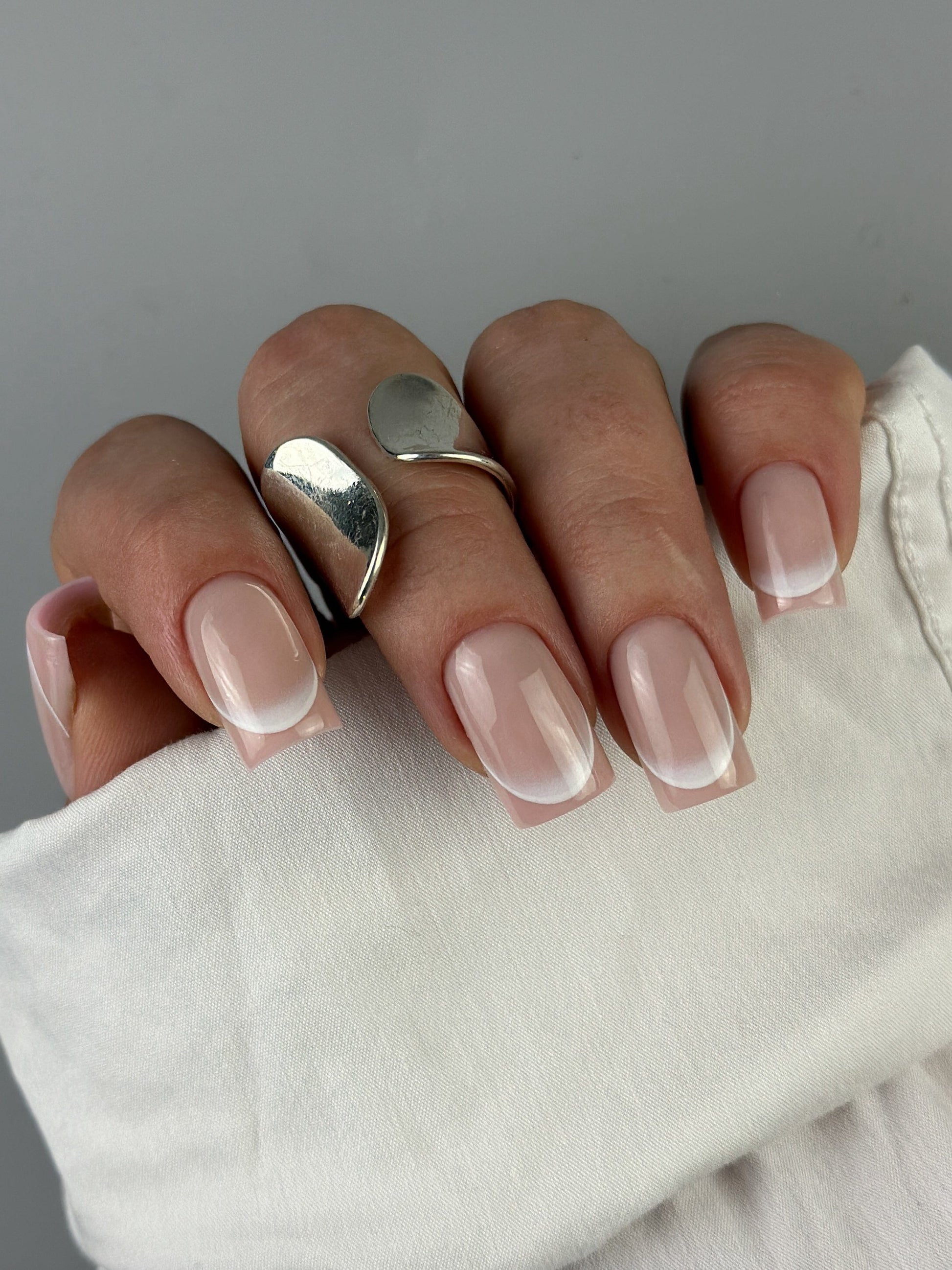 New Max 2D Nail Decal FC-115 /Nail Water Decal, French Tip, French Line, White French