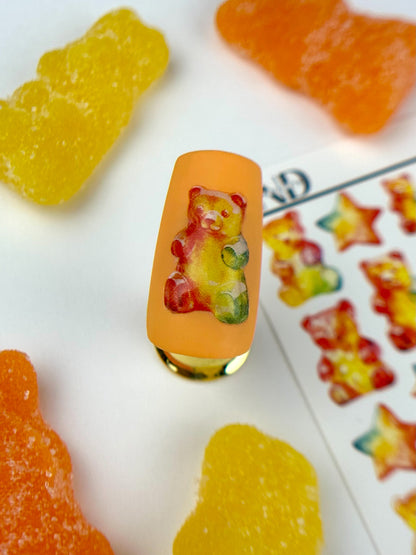 CL-130 / Nail Decal 2D / Gummy Bear / Gummies