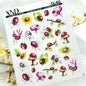 XND Products 2D Nail Decal CL-60 / Nail Decal 2D/ Ladybug /Spring Nails/  Wildflowers/ Summer Nails