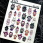 XND Products 2D Nail Decal CL-144 Nail Decal 2D/ IA creation inspired by Labubu/Halloween Nails/ Monsters Elves