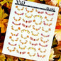 XND Products 2D Nail Decal CL-141 / Nail Decal 2D/Autumn Nails/ Wreaths / Acorns / Leaf Nail Art/ Fall Nails
