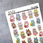 XND Products 2D Nail Decal CL-142 Nail Decal / Labubu / Cute Monster Elves / Kawaii Nail Art / AI Made Inspo.