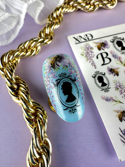 CL-120 Nail Decal, Bridgerton Nails, Lady Whistledown