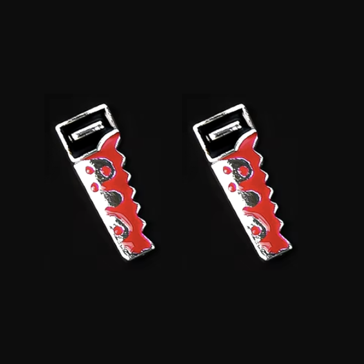 Nail Charm (2 pcs) - Halloween Bloody Saw