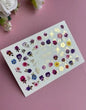 UA Slider 2D Nail Decal CF-146 Nail Water Decal Gold FOIL/ Flowers/ Fuchsia & Purple Flower/ Colorful Floral Nail Decals