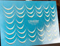 UA Slider 2D Nail Decal CF-257 Nail Water Decal Silver FOIL/ Color French Tip/ French Line/ Silver French Tip/ Crescent Curve