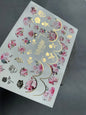 Spring Gold Foil Nail Water Decal / Roses / Spring Nails / French Tips