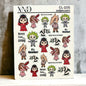 XND Products 2D Nail Decal CL-105 Nail Decal 2D / Halloween / Beetle juice inspired/ Show time