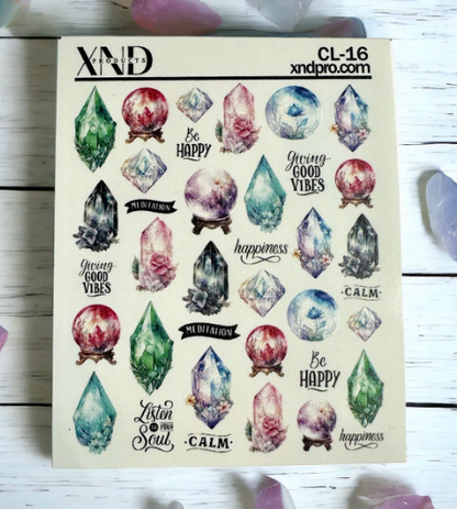 CL-16 / Nail Decal 2D/ Crystal/ Mystical/ Magic