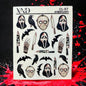 CL-97 Nail Decal 2D / Halloween / Horror Villains/ Scream/ Michael/ Jason - Xochi Nail Designs LLC