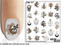 CW-77 Nail Decal 2D/Snakes/ Mystic/Gothic Nails/ Moon/