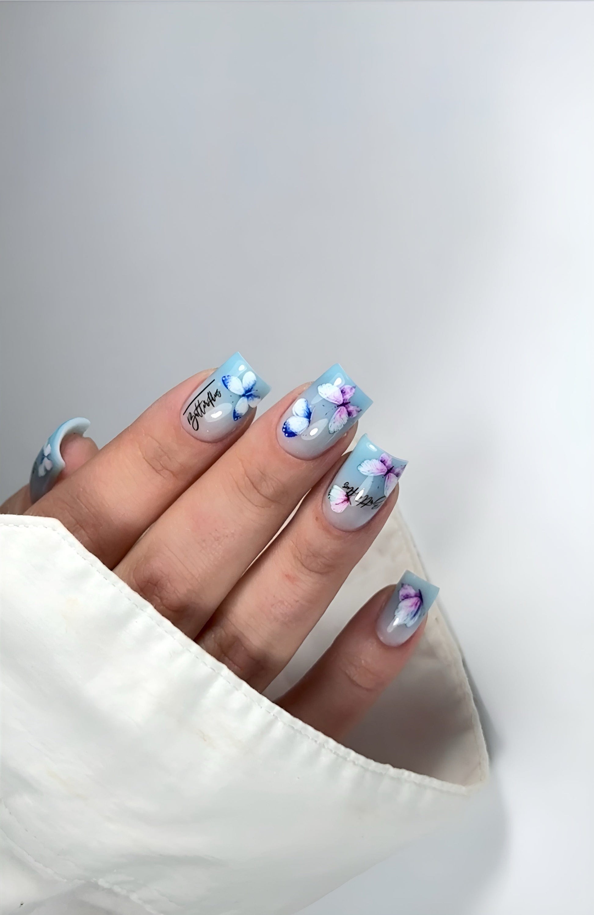 New Max 2D Nail Decal CW-160 / Nail Decal 2D/ Butterfly/ Butterflies/ Spring