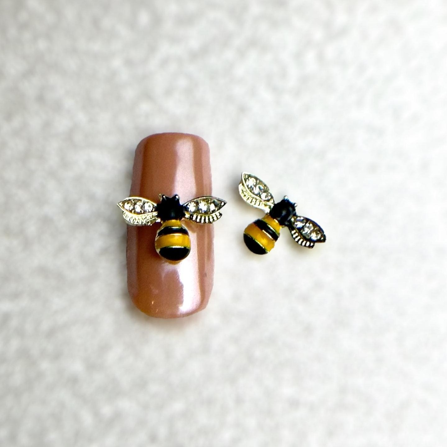 Nail Charm (2 pcs) - Crystal Alloy Bee