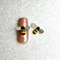 Nail Charm (2 pcs) - Crystal Alloy Bee