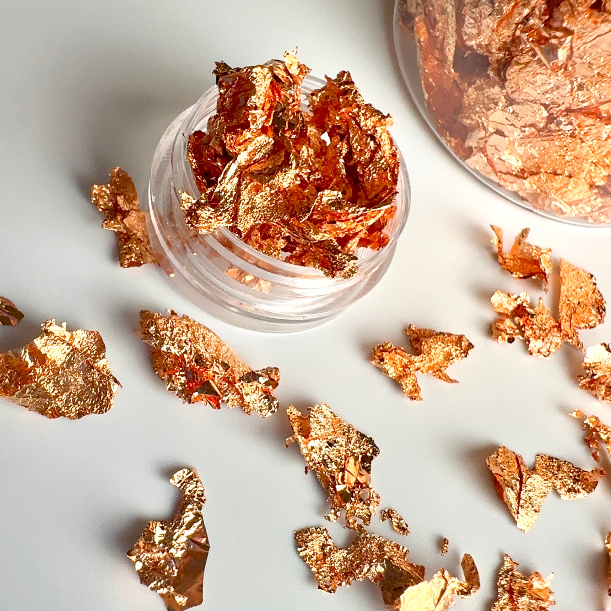 COPPERFLK / Gold Leaf Sheets Flakes Light Gold Foil Fragments for Nail Decoration - Xochi Nail Designs LLC