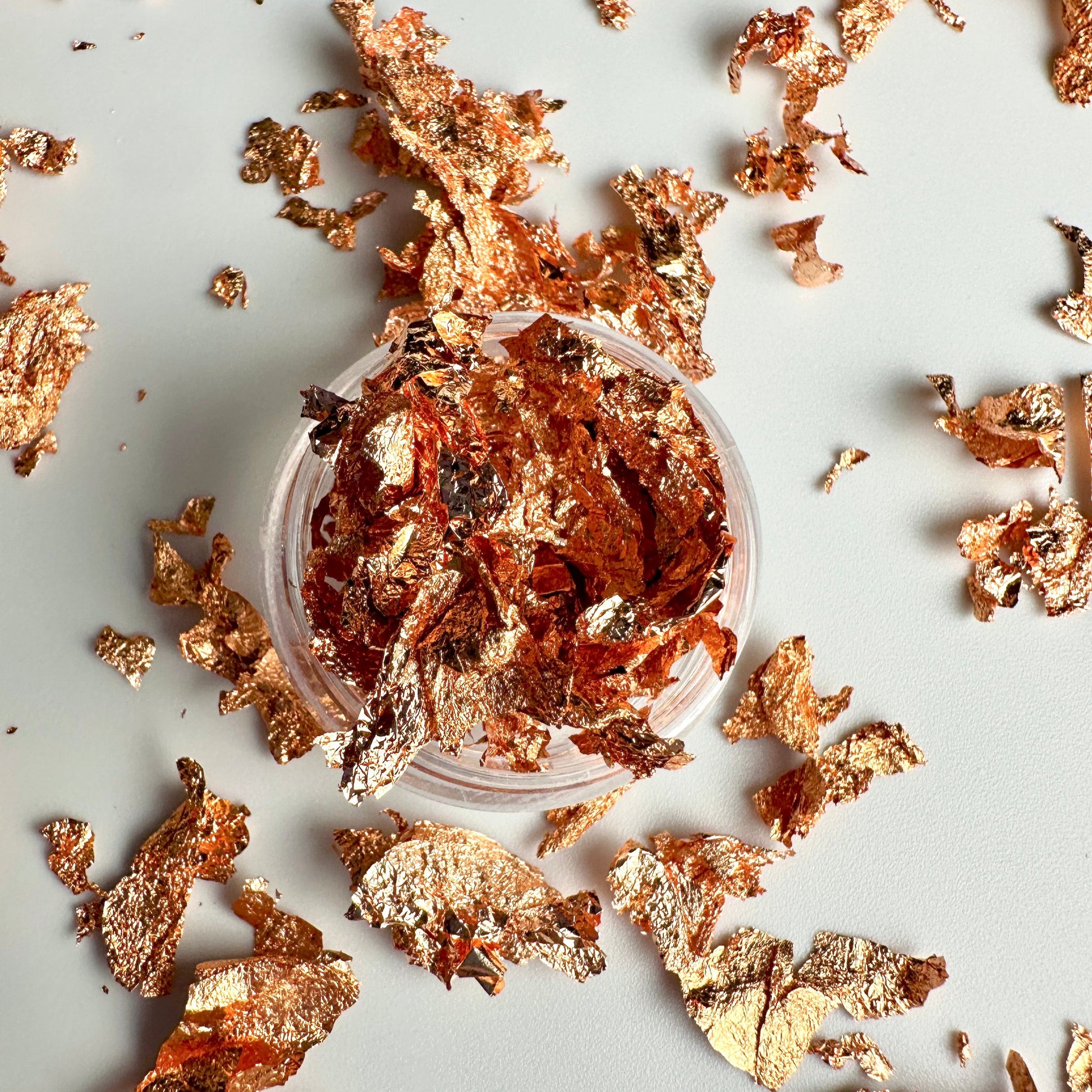 COPPERFLK / Gold Leaf Sheets Flakes Light Gold Foil Fragments for Nail Decoration - Xochi Nail Designs LLC