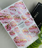UA Slider Nail Wrap Films Pedicure Nail Wrap Films - Gold Foil – Full Toe Nail Art for Easy Pedicure